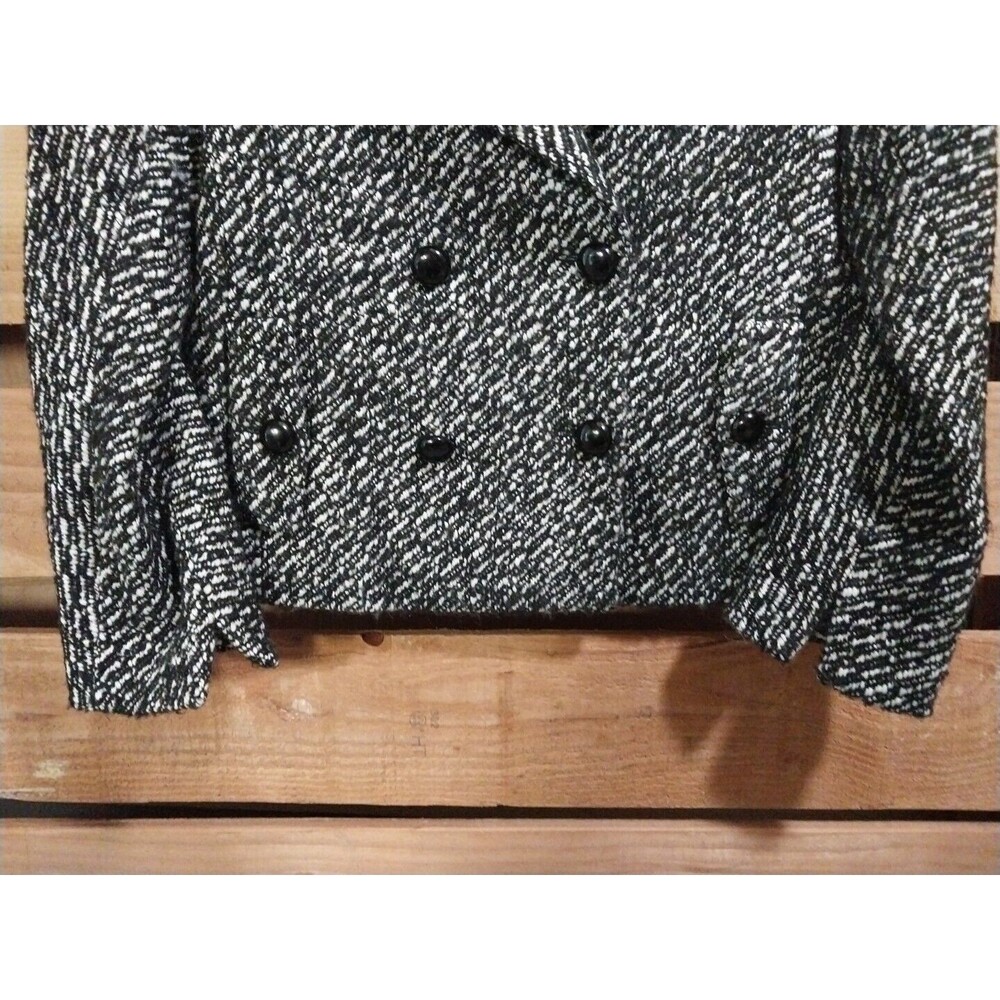 Talbots Blazer Women 6P Petite Wool Alpaca Blend Marled Short Peacoat Style Corp - Picture 6 of 12